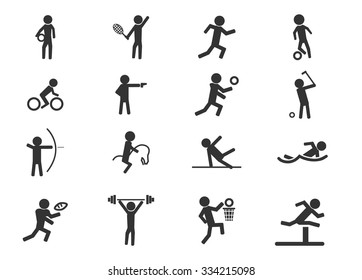 Sports symbol for web icons