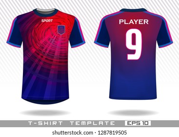 sports t shirt template. uniform design. team wear design. prints design.