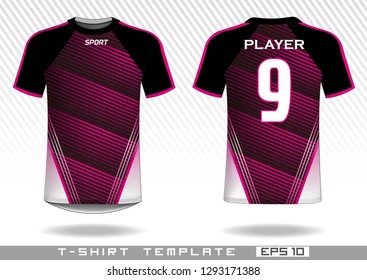 sports t shirt template. uniform design. team wear design. prints design.