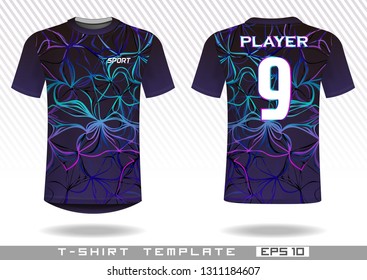 sports t shirt template. uniform design. team wear design. prints design.