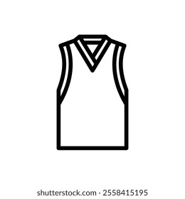 sports tanktop icon with line style