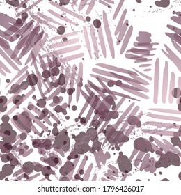 Sports Textile. Fashion Concept. Distress Print. Bordo, Pink Illustration. Trending Surface Textile. Ink Stains. Spray Paint. Splash Blots. Artistic Creative Vector Background.
