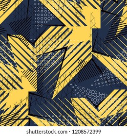 Sports textile modern seamless pattern wallpaper background. Vector bright print for fabric or wallpaper. Camouflage Sport. T-shirt and apparels print graphic vector. Urban Camo 