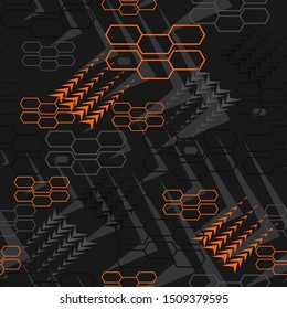 Sports textile modern seamless pattern wallpaper background. Vector bright print for fabric or wallpaper. Camouflage Sport. Urban Camouflage. Racing background for vinyl wrap and decal. Sport. 