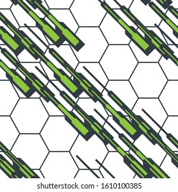 Sports textile modern seamless pattern wallpaper background. Graphic vector. Racing background for vinyl wrap and decal. Grunge, neon texture pattern. Sports textile. Fashion military. Vector.