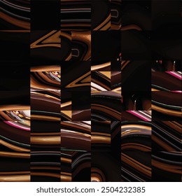 Diseño de fondo de curva colorido abstracto