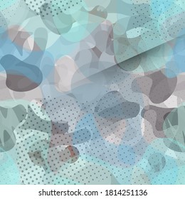 Sports Textile. Trending Camouflage Seamless Pattern. Glamour  Endless Repeats Surface. Vector Camo Fabric . Woodland Concept. Creative Army Hunting Print. Extreme Style Illustration.
