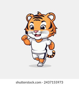 sports tiger mascot or icon template