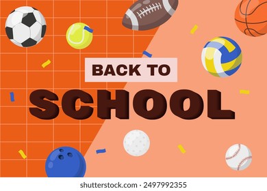sports time back to school banner
