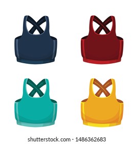 sports top female vector illustration