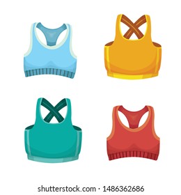 sports top female vector illustration