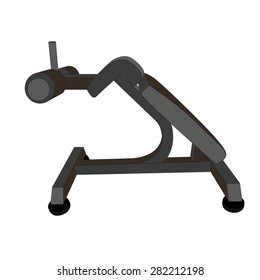 Sports Trainer. Simulator. Isolated Vector Illustration. EPS10