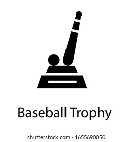 sports trophy glyph vector icon isolated
