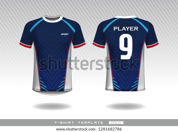 Download Sports Tshirt Design Template Sports Jersey Stock Vector Royalty Free 1281682786