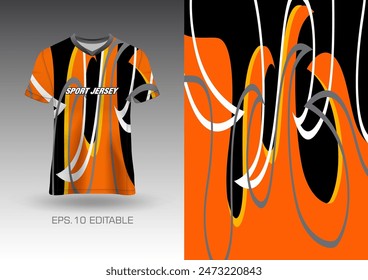 Sports t-shirt t-shirt design vector illustration with abstract background for sports club