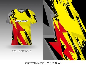 Sports t-shirt t-shirt design vector illustration with abstract background for sports club