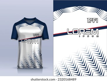 Diseño de camiseta deportiva jersey vector, concepto de camiseta deportiva con vista frontal. Concepto de diseño de Nueva Jersey de Cricket para fútbol, Badminton, fútbol y voleibol