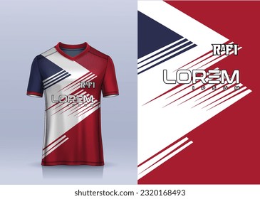 Sports t-shirt jersey design concept vector, sports jersey concept with front view. New Cricket Jersey design concept for soccer, Badminton, Football and volleyball