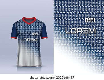 Sports t-shirt jersey design concept vector, sports jersey concept with front view. New Cricket Jersey design concept for soccer, Badminton, Football and volleyball