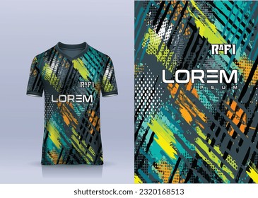 Sports t-shirt jersey design concept vector, sports jersey concept with front view. New Cricket Jersey design concept for soccer, Badminton, Football and volleyball