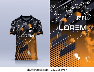 Sports t-shirt jersey design concept vector, sports jersey concept with front view. New Cricket Jersey design concept for soccer, Badminton, Football and volleyball