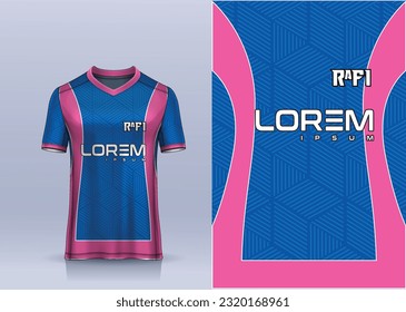 Sports t-shirt jersey design concept vector, sports jersey concept with front view. New Cricket Jersey design concept for soccer, Badminton, Football and volleyball