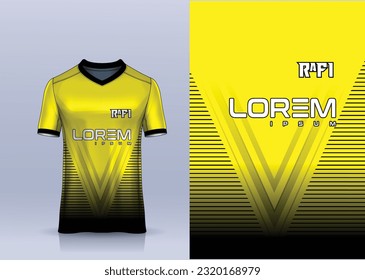 Sports t-shirt jersey design concept vector, sports jersey concept with front view. New Cricket Jersey design concept for soccer, Badminton, Football and volleyball