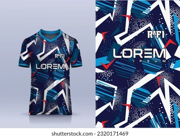 Diseño de camiseta deportiva jersey vector, concepto de camiseta deportiva con vista frontal. Concepto de diseño de Nueva Jersey de Cricket para fútbol, Badminton, fútbol y voleibol