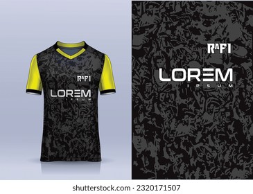 Diseño de camiseta deportiva jersey vector, concepto de camiseta deportiva con vista frontal. Concepto de diseño de Nueva Jersey de Cricket para fútbol, Badminton, fútbol y voleibol