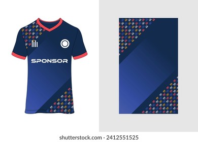 Sports t-shirt jersey design concept vector, sports jersey concept with front view. New Cricket Jersey design concept for soccer, Badminton, Football and volleyball