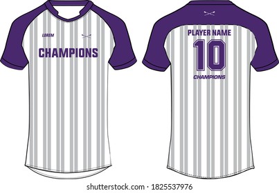 Sports t-shirt jersey design template, mock up sports kit with front and back view