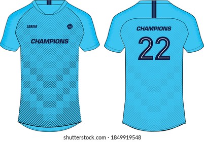 Sports t-shirt jersey design vector template, Sports kit concept with front and back view. Netherlands Away kit concept