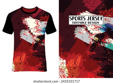 Sports T-Shirt Sublimation Designs eps 10