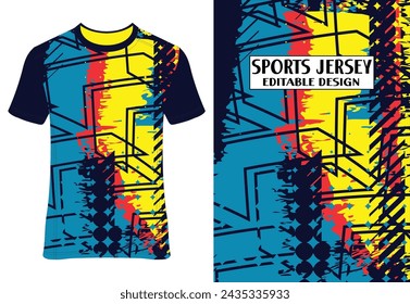 Sports T-Shirt Sublimation Designs eps 10