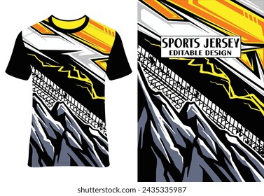 Sports T-Shirt Sublimation Designs eps 10