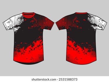 Sports t-shirt template design mockup jersey uniform