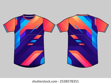 Sports t-shirt template design mockup jersey uniform