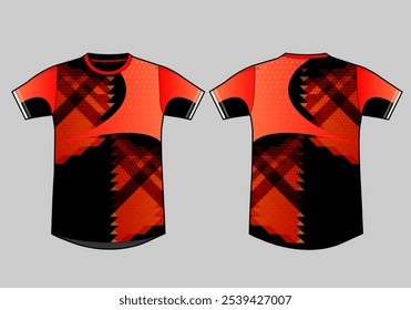 Sports t-shirt template design mockup jersey uniform