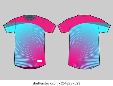 Sports t-shirt template design mockup jersey uniform