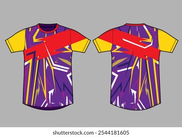 Camiseta deportiva de diseño de Plantilla maqueta jersey uniforme