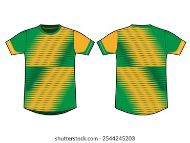 Camiseta deportiva de diseño de Plantilla maqueta jersey uniforme