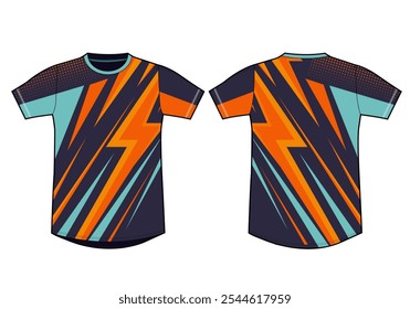 Camiseta deportiva de diseño de Plantilla maqueta jersey uniforme