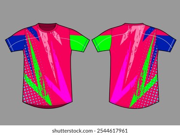 Camiseta deportiva de diseño de Plantilla maqueta jersey uniforme