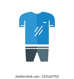 Sports uniform icon vector. suitable for football symbol, sport. flat icon style. simple design editable. Design simple illustration