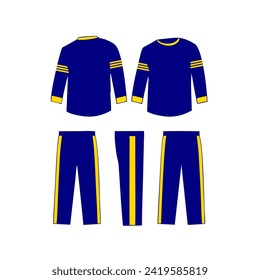 sports uniform vector designs with various models and colors that are well made and attractive