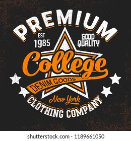 sports varsity college print