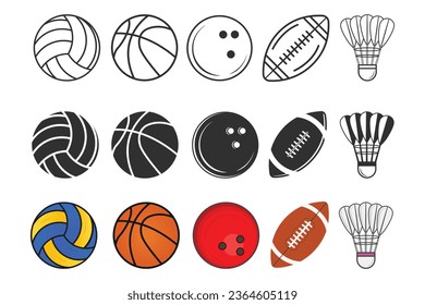 Sports Vector Bundle, Game Vector, Sports and Health, Basketball Vector, Golf  illustration, Volleyball silhouette, Vector Badminton, Badminton  Ball, American football Clipart, Rugby