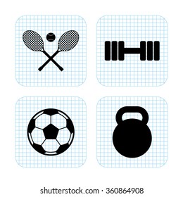 sports  vector icon  set