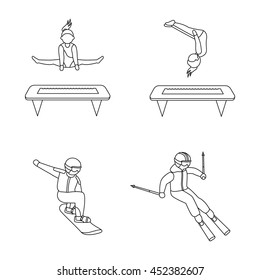 Vektorsymbole für Sport