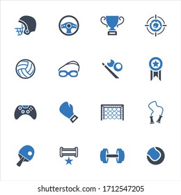 Sports vector icons on white background - Set 2